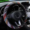 Linen Boho Steering Cover 1