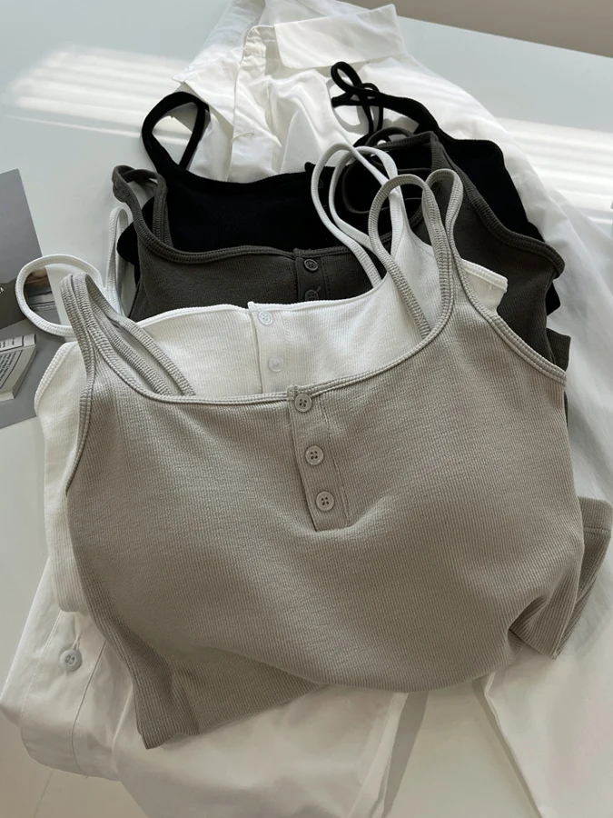 

Женская короткая майка больших размеров с подкладкой на груди, повседневная летняя спортивная одежда, внутренняя одежда в корейском стиле, облегающая внутренняя рубашка