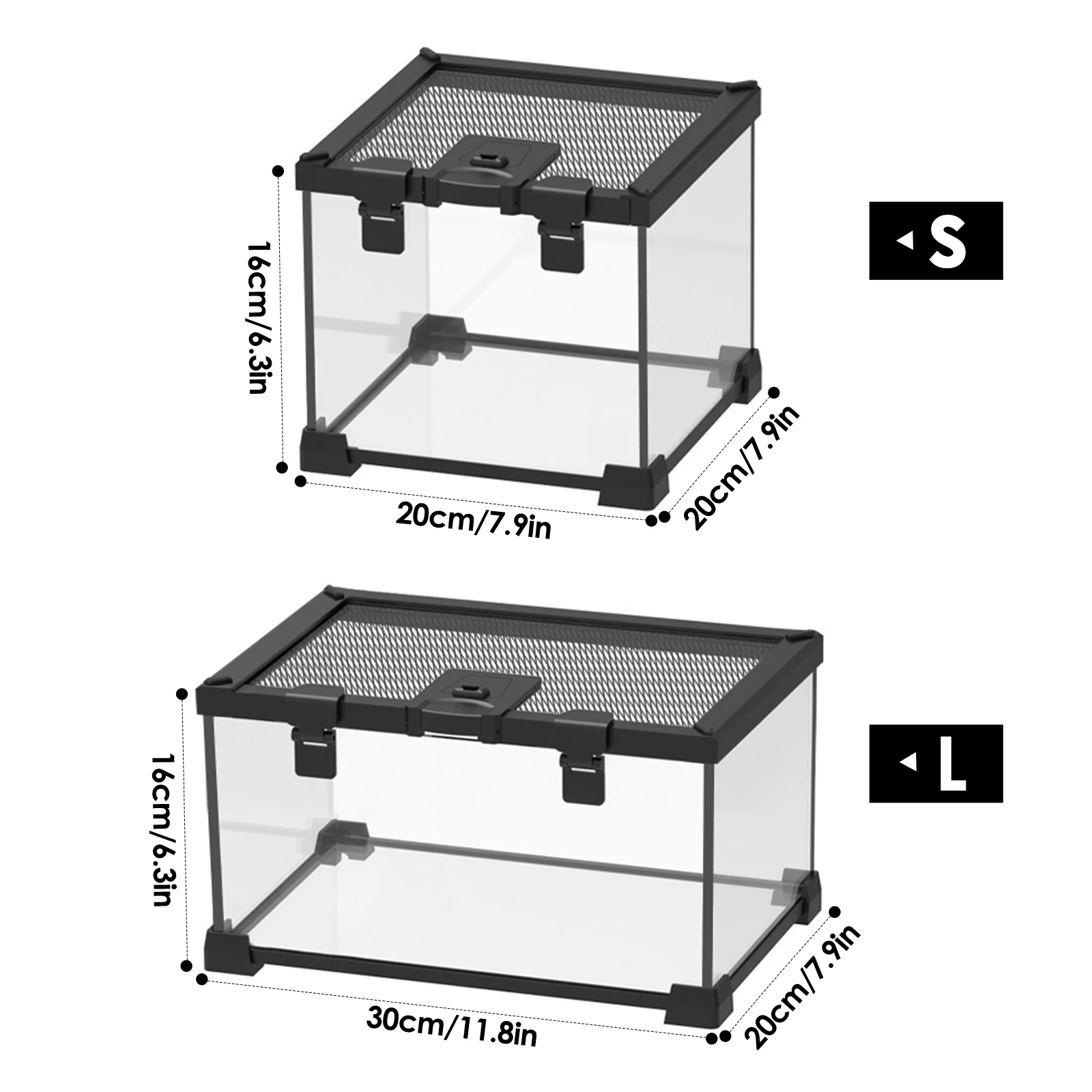 Reptile rainforest terrarium, amphibious, for chameleons, lizards, turtles, snakes, frogs, spiders, scorpions