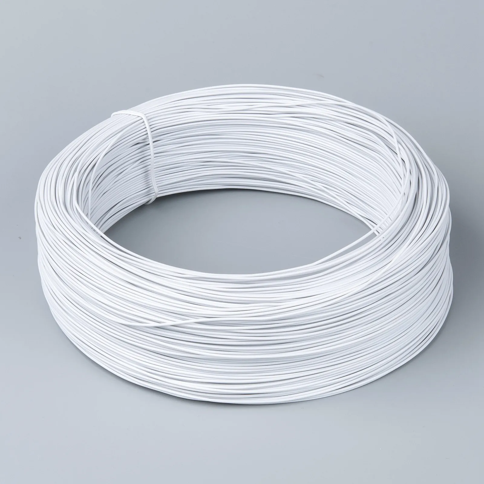 

200 yards/roll 1mm White Iron Wires with Rubber Covered Flexible Craft Wire Artistic Jewelry Beads Wire for DIY Jewelry Making