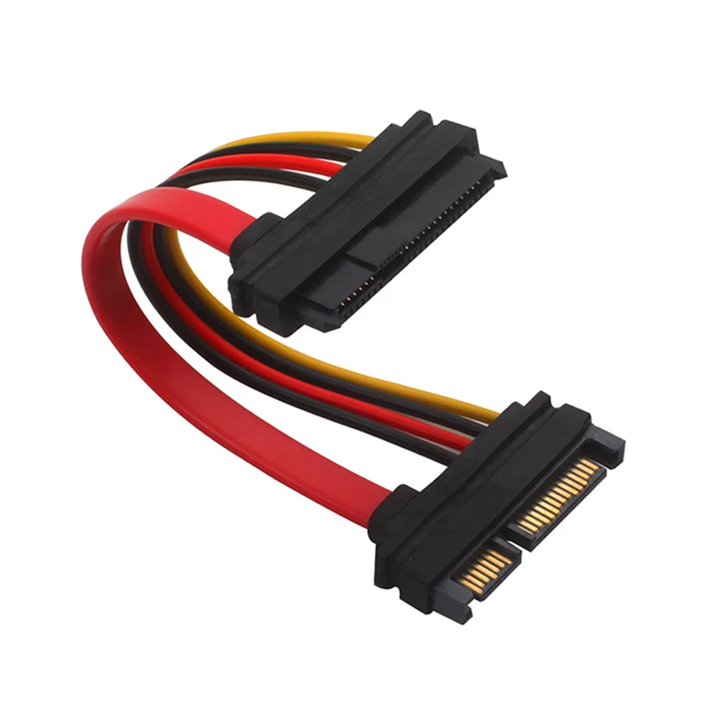 1PCS 10/15CM SAS to SATA,SFF-8482 SAS 29 Pin to SATA 22Pin Hard Disk Drive Raid Extension Cable with 15 Pin SATA Power Port