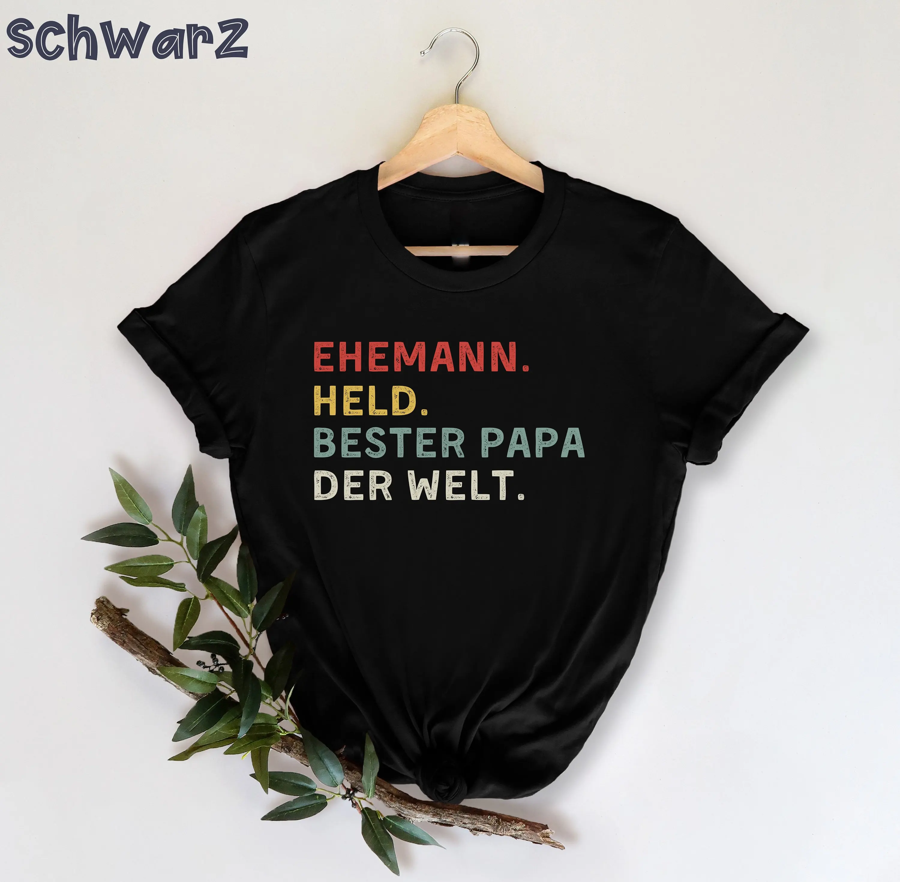 Ehemann hielt bester papa t shirt der welt vatertags geschenk bestes geschenk für vatertag