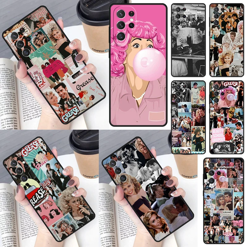 Grease Movie Collage Cover For Samsung Galaxy S23 Ultra S22 S20 S21 FE S8 S9 S10 Plus Note 10 20 Ultra phone Case