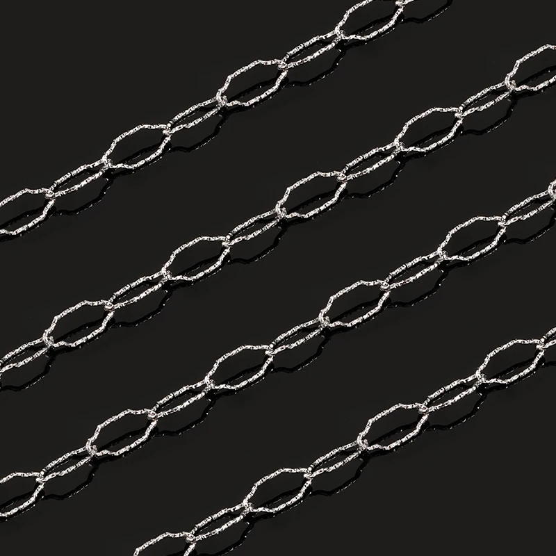 Stainless Steel Special-shaped Chain For Jewelry Making Accessories Twisted Diamond Chains DIY Bracelet Women Necklace Wholesale