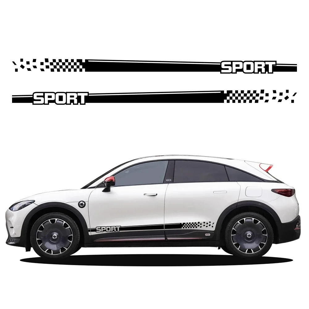 

Наклейки на боковые полосы автомобиля, виниловая пленка, наклейки, украшения для Mercedes Benz Smart Fortwo Forfour 453 451, аксессуары для тюнинга