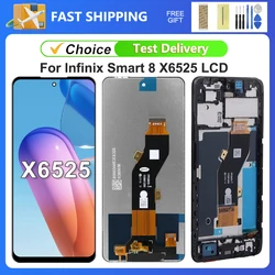 For Infinix Smart 8 6.6''For Smart8 X6525 LCD Display Touch Screen Digitizer Assembly Replacement