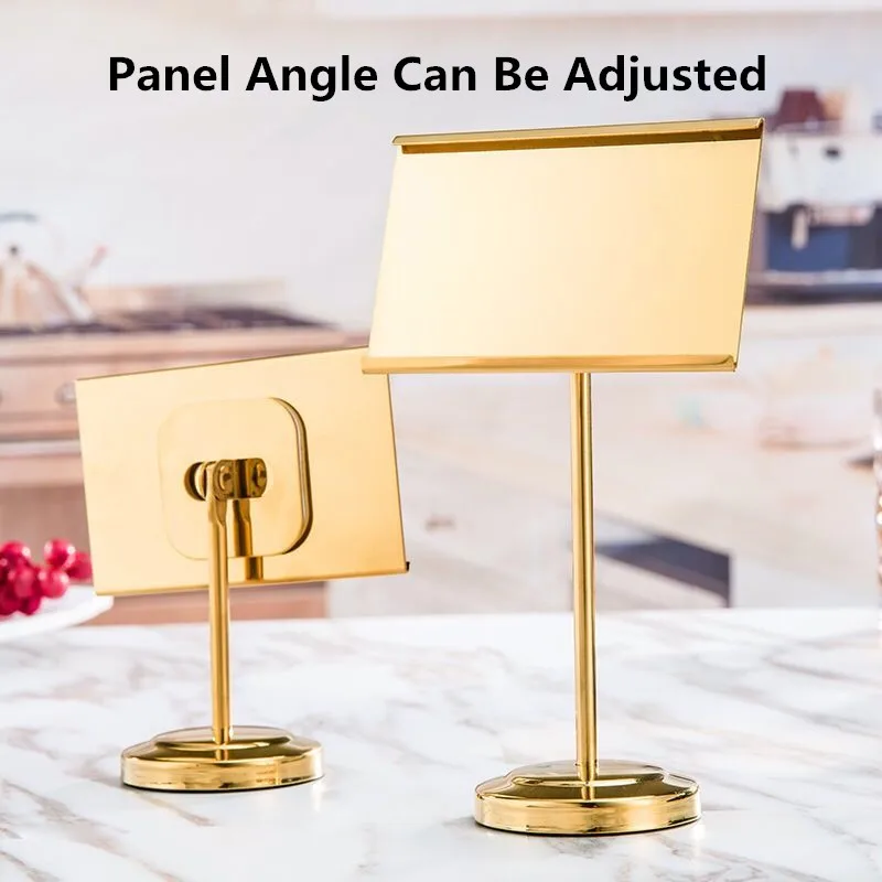 Small Metal Table Number Place Card Holder Wedding Reception Menu Paper Picture Holder Price Label Holder Stand