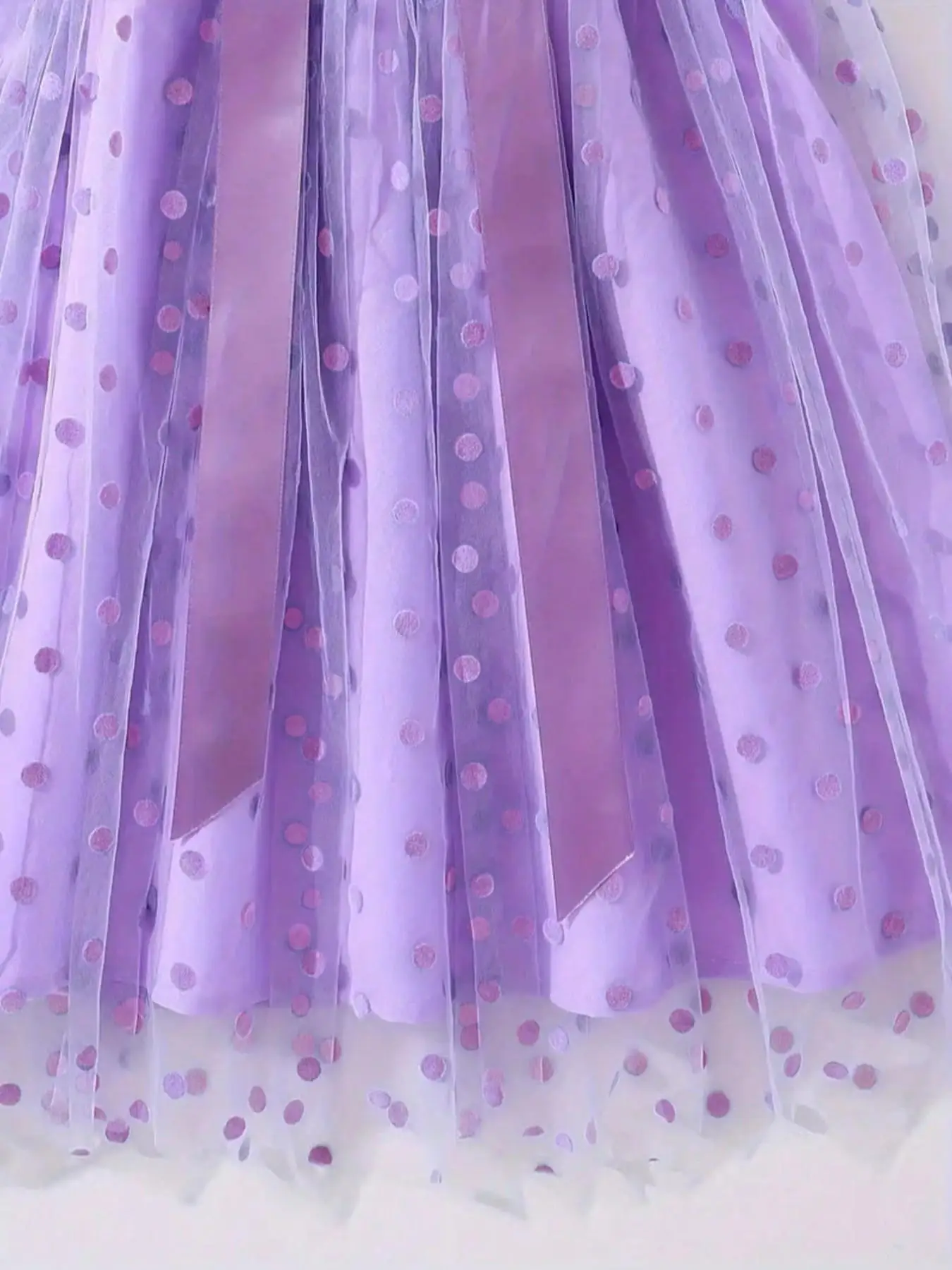 Sommer Mädchen Rüschen-Dekoration Cami Tutu Kleid Prinzessin Mesh Kinderkleid Freizeit Süßer Stil – Detail 16