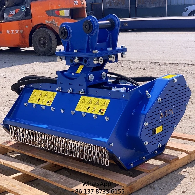 High Quality 800mm Excavator Mulcher Attachment Forestry Shredder Mulcher With Engine Pump Motor Core Components For Sale