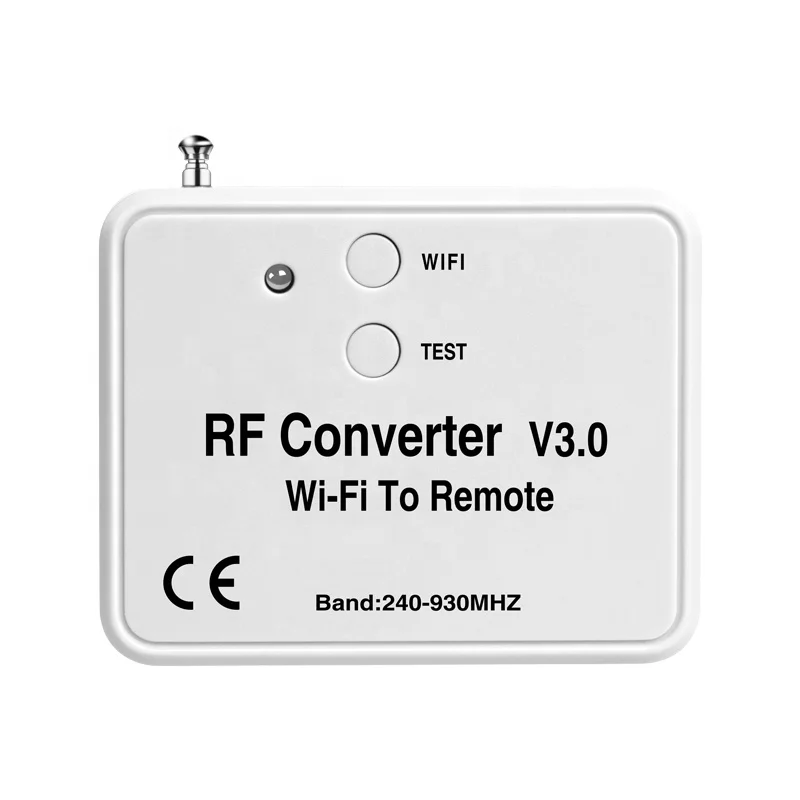 Smart home universal For 240-930MHz wireless phone instead of remote control Wifi RF converter