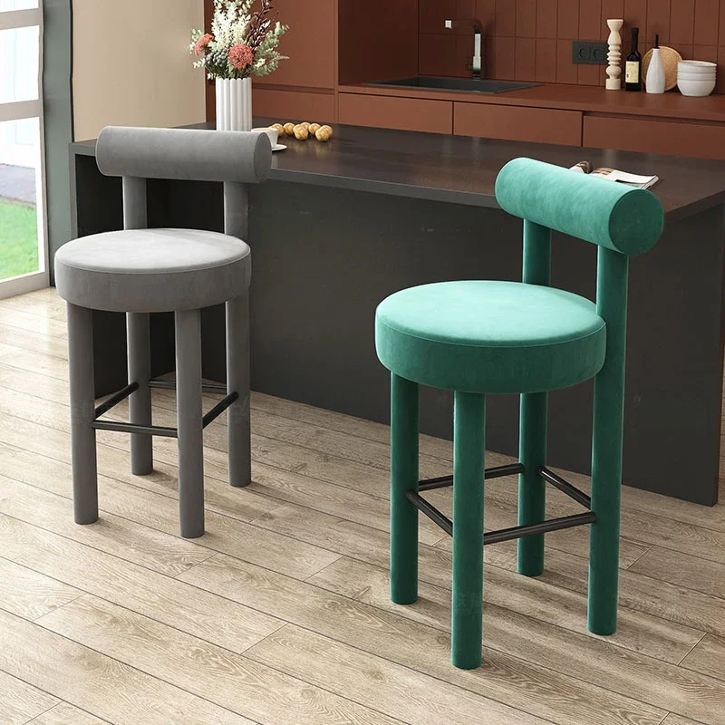 Kitchen Bar Chair Stools Wooden Chairs Swivel Stool Height Adjustable Gaming Mid-century Counter Modern Backrest Cafeteria Cheap