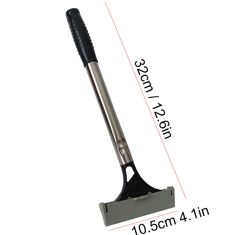 Extra Long Multi Vinyl Cleaning Tool Handled Scraper Metal Blade Knife Glass Window Tint Squeegee Car Wrap Film Sticker Remover