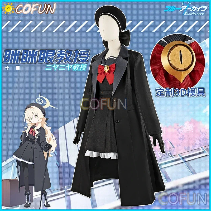

COFUN Professor Niyaniya Cosplay Costume Game Blue Archive Cosplay Dress Suit Halloween Party Uniforms Anime Clothing