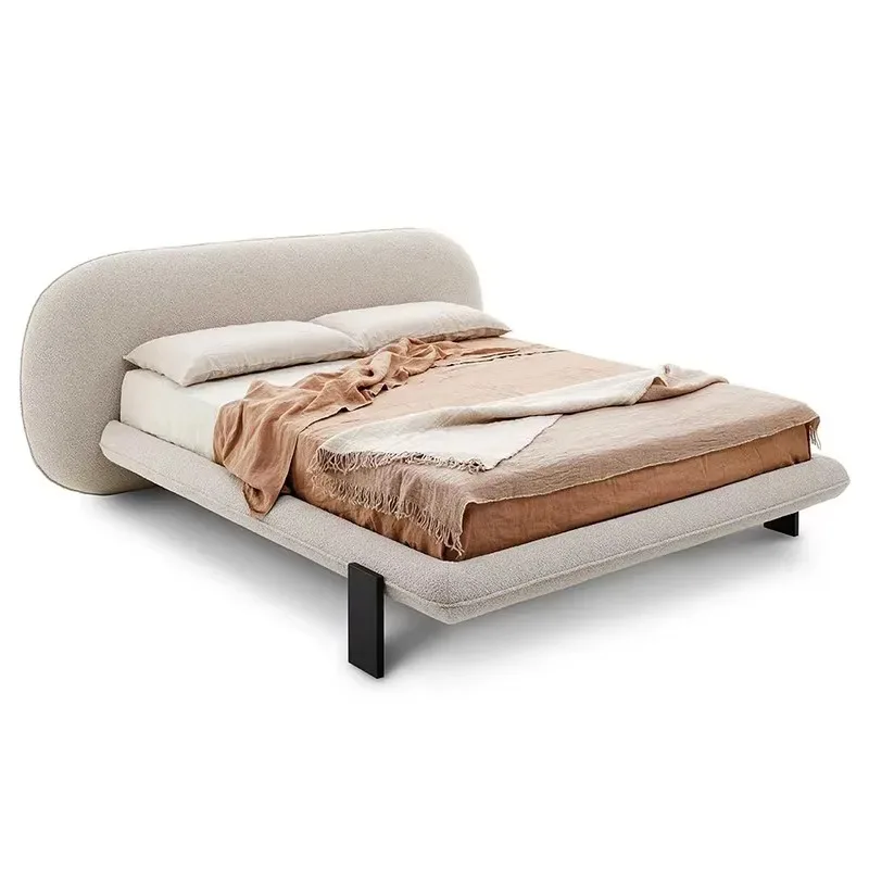 Europen Modern Double Bed Wood Princess Designer Storage Bases Double Bed Bedframe Living Room Lit 2 Personnes Home Furniture