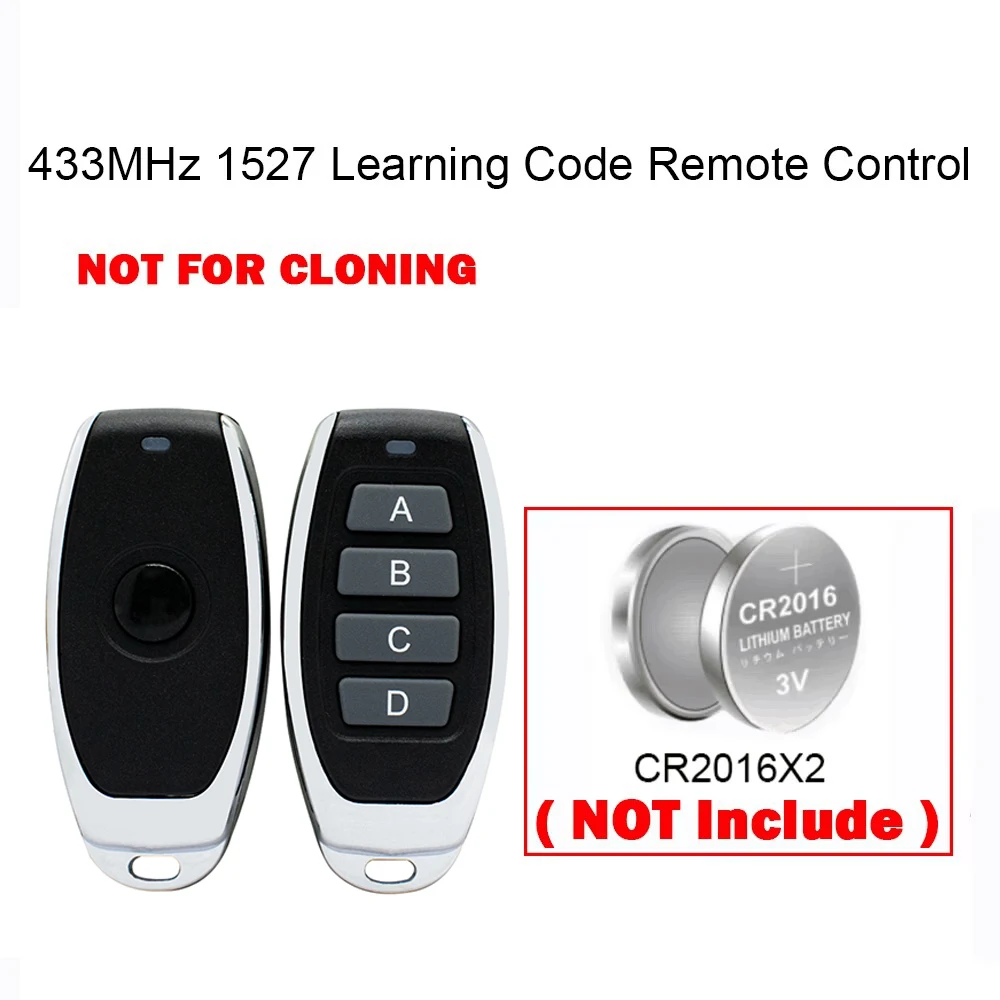 433MHz 1527 Learning Code Remote Control For Garage Door Opener/433mhz Switch Receiver/Light/Gate Motor Controller