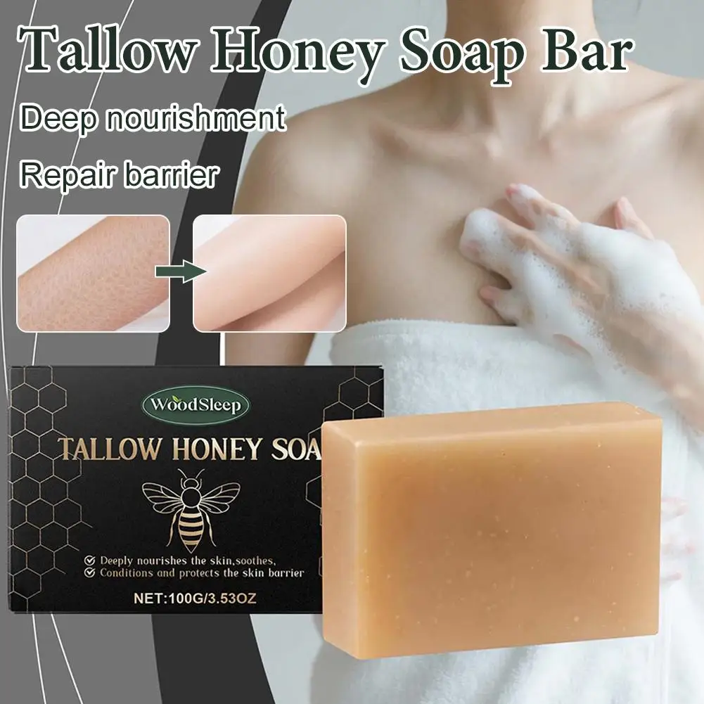 Beef Tallow Soap Bar,Natural Grass Fed Tallow Soap,Moisturizing Face Body Wash For Dry, Itchy, Sensitive Skin CareBath Soap