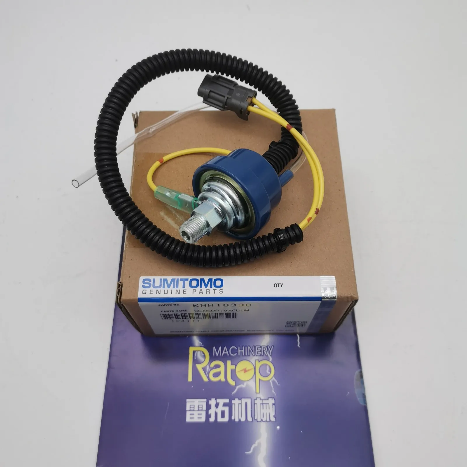 Genuine Excavator Parts Vacuum Sensor  KHH10330 for CX130B CX130C CX130D CX210B CX350B CX470B