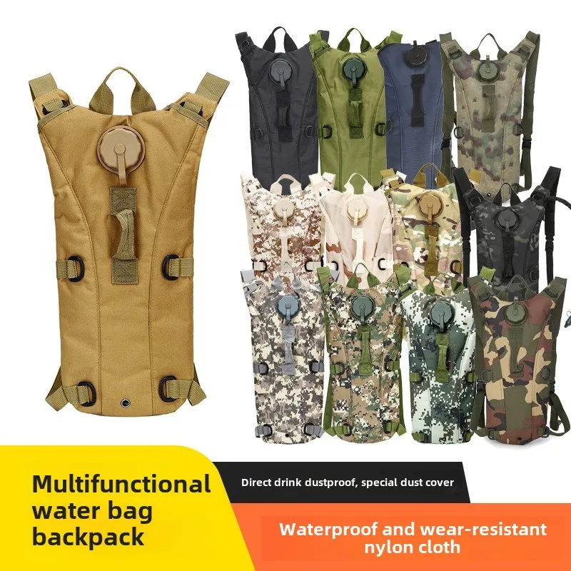 Outdoor-Sport-Langstrecken-Bergsteiger-Wasserbeutel-Rucksack, multifunktional, großes Fassungsvermögen, mit 3 l Wasserbeutel