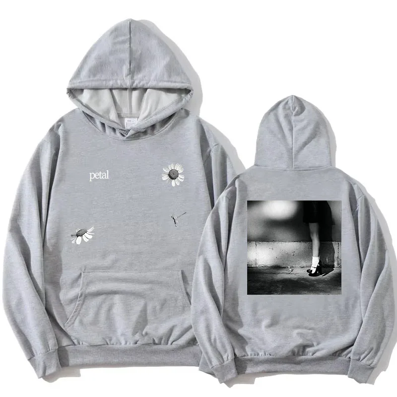 Ariana Grande Petal Hoodies Long Sleeve Fashion Hooded Sweatshirts Graphic Merch Casual Loose Design Printing Pullovers Unisex