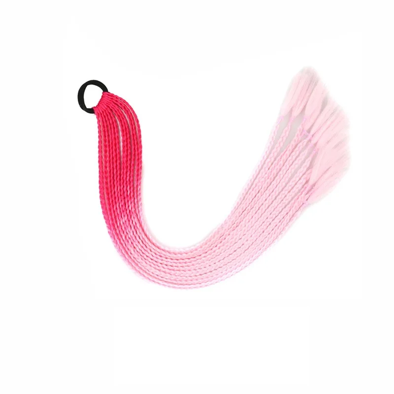 HAIRSTAR synthétique couleur tressé queue de cheval Extension de cheveux 60CM élastique élastique tressage queue de cheval Extensions de cheveux pour les filles