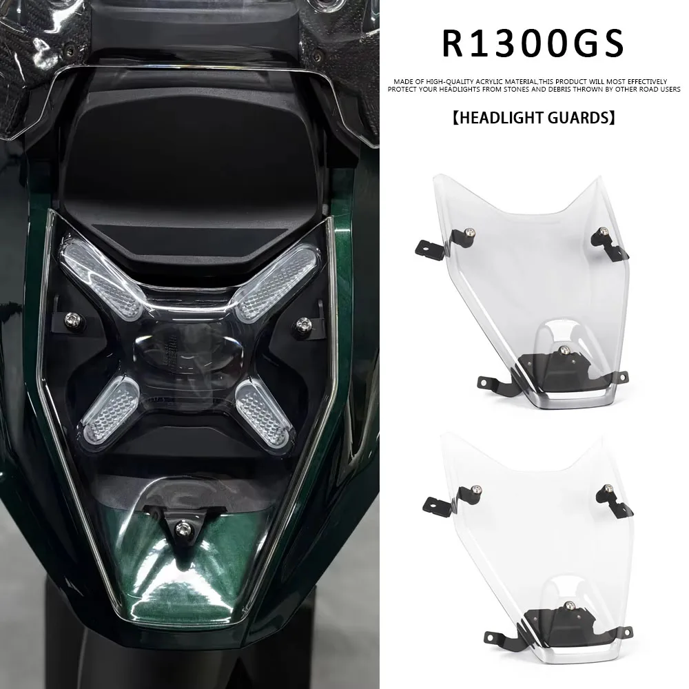 

Motorcycle Accessories Headlight Protector Light Cover Protective Guard Head Light Cover For BMW R1300 GS r1300 gs 2024 2023-