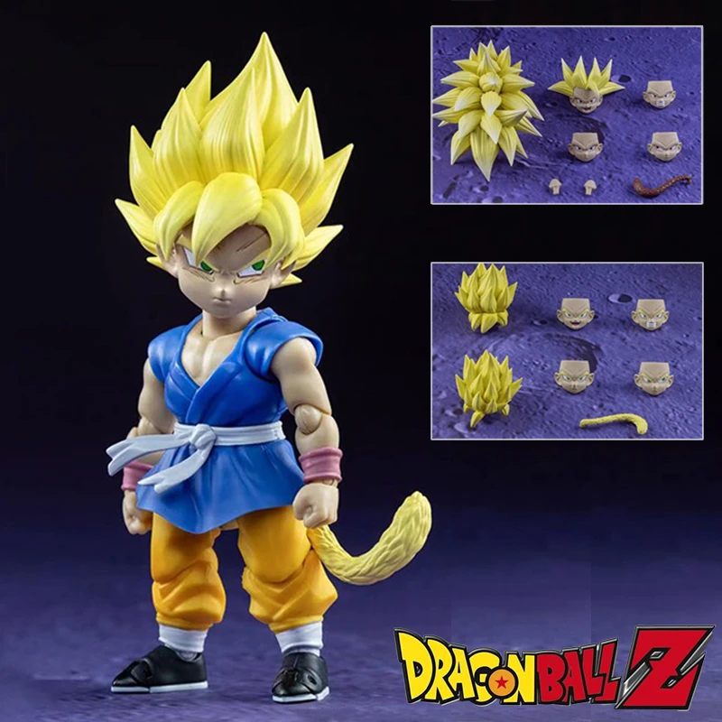 New Kw Studio Dragon Ball Gt S.H.Figuarts Shf Kw003 Kw004 Ssj1 Ssj2 Ssj3 Bundle Set Goku Gt Head Accessories Kit Model Kids