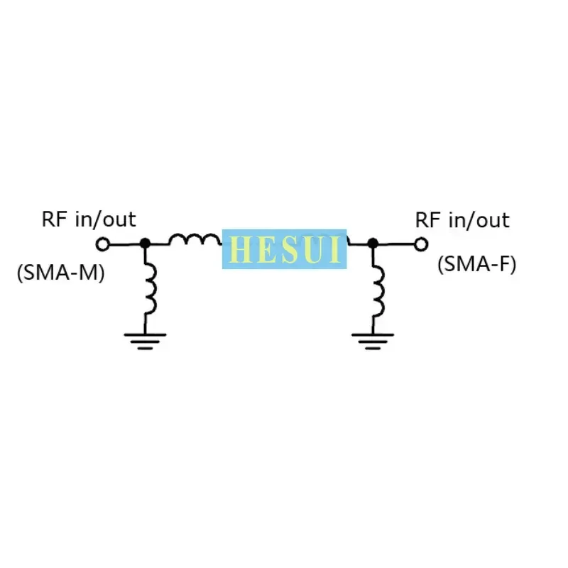 3W 300MHz-470MHz 385MHz Filter RF BPF Filter Modul 315MHz 433MHz UHF Nirkabel Remote Control ISM Band Bandpass Filter Modul