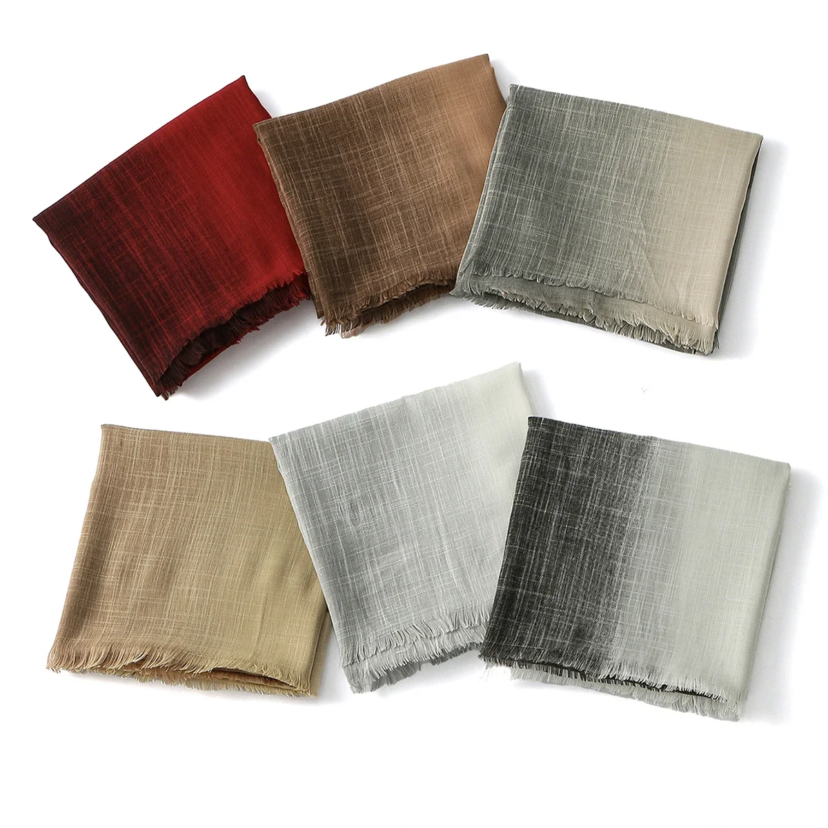 

Gradient Plain Bamboo Hijabs Hijab Scarves Women Shawl Premium Quality Turban Bandanas Headband Bufanda Foulard Turbante Mujer