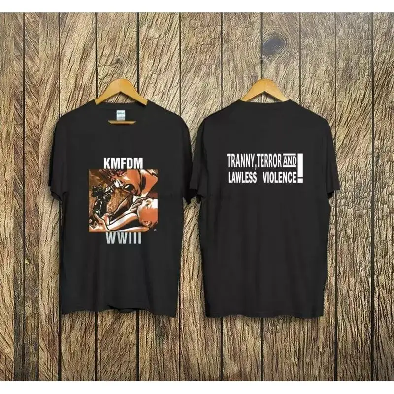KMFDM Tour Black  Cotton T shirt S 5XL