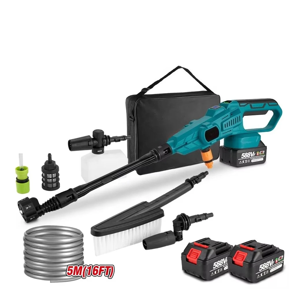 3500W 200Bar Brushless Electric High Pressure Washer Car Wash Water Gun Garden Irrigation Tool for Makita 18V Battery