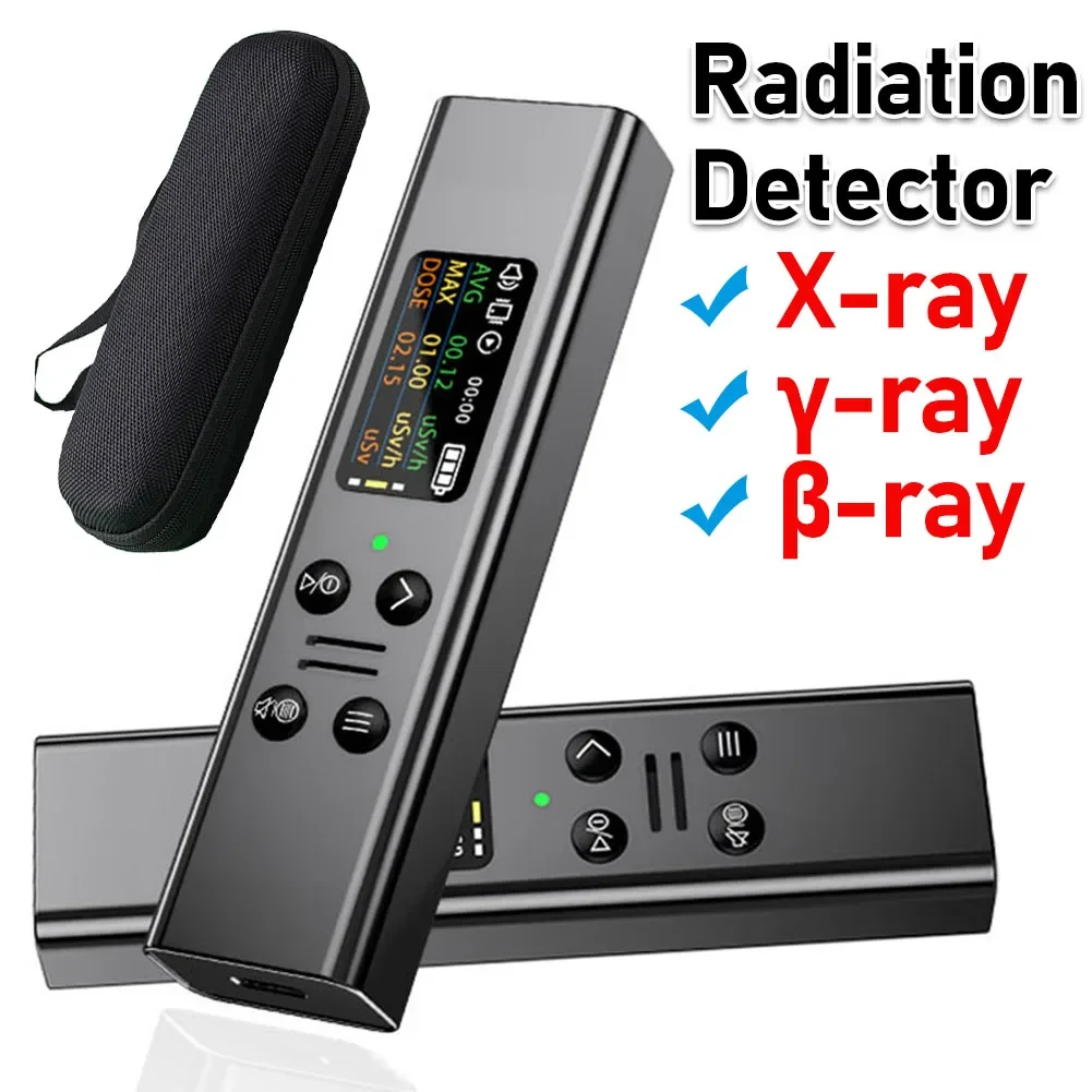 Geiger counter High Precision Nuclear Radiation Detector X, Beta, Gamma ray Detector Geiger Counter Dosimeter for Nuclear Power