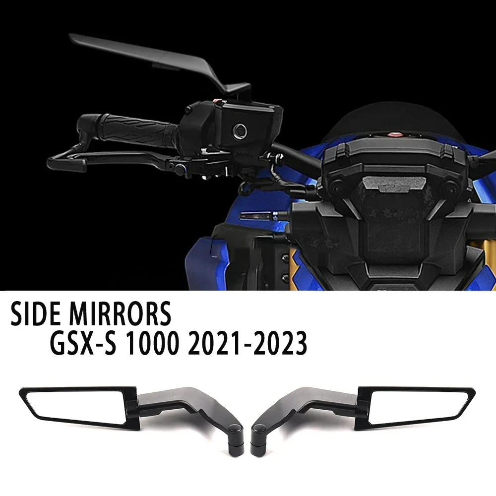 

For Suzuki GSX-S1000 GSXS1000 Accessories Stealth Mirrors Sports Winglets Kit Adjustable Mirrors Wing Mirrors