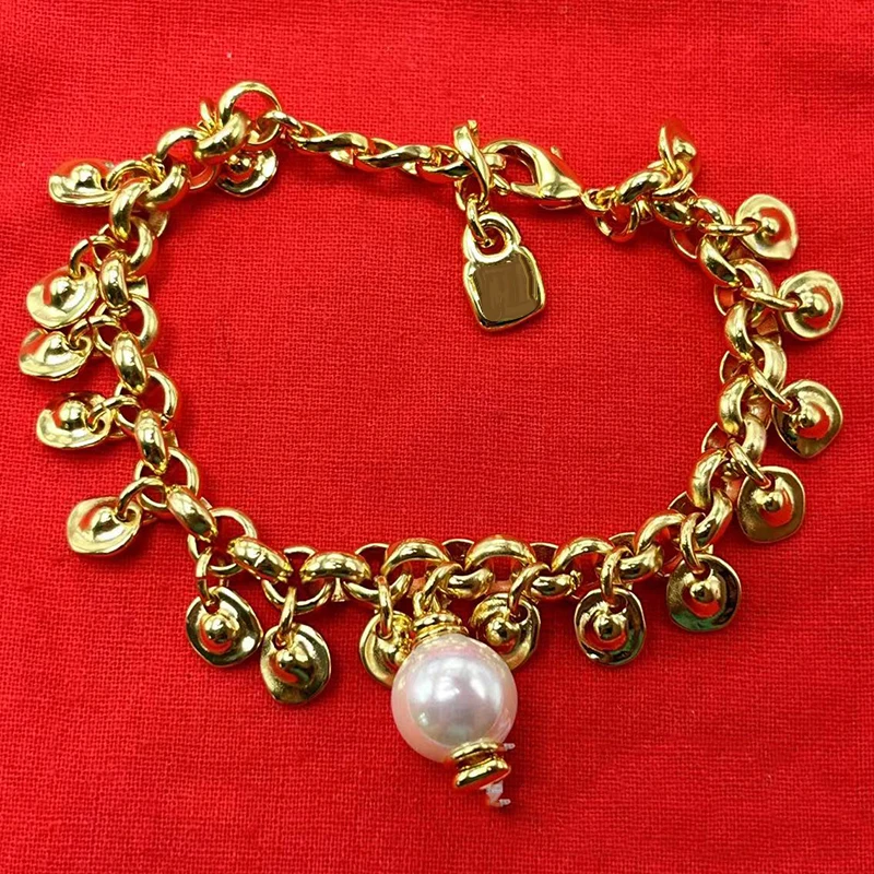 2026 Spain jewelry mixed style pearl decorated bracelet series luxury sweet and retro jewelry set view 2