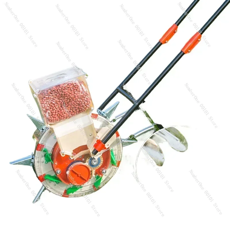 Multi-function hand-push seeder, corn, cotton, soybean peanut planter, film-pressing machine, seed planting tool