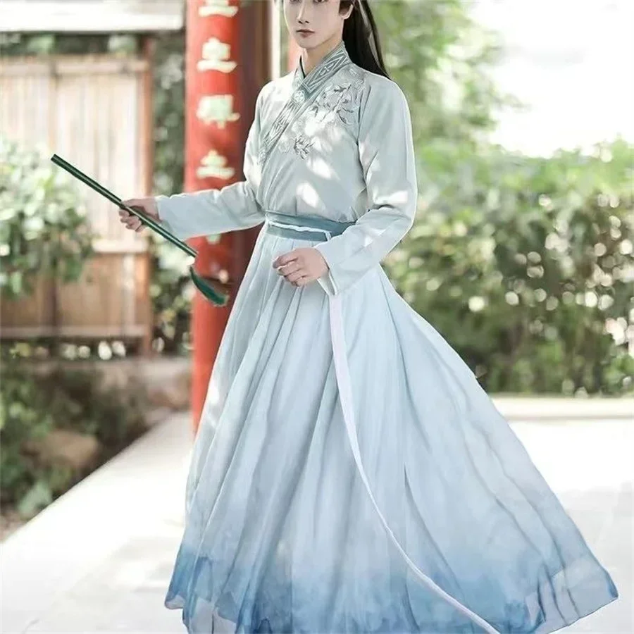 Аксессуары 3XL Hanfu мужской старинный китайский набор Hanfu мужской костюм для косплея Летняя Вечеринка Hanfu черный наряд для мужчин большой размер 2XL XL