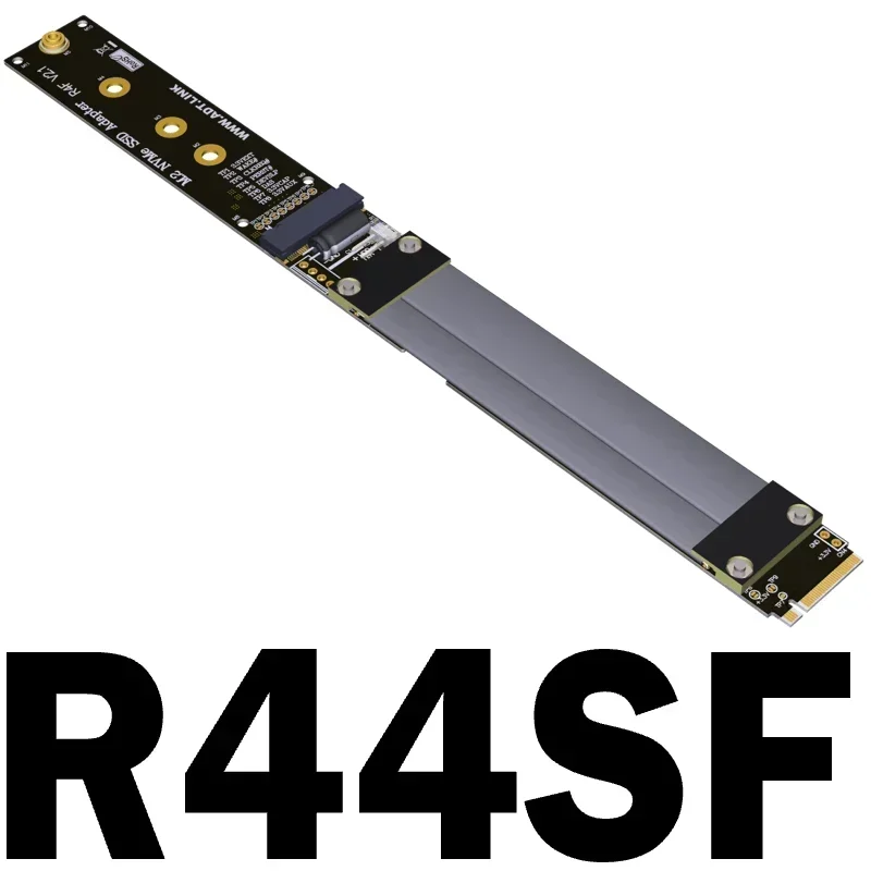 M.2 NVMe Converter Cable M.2 To M.2 SSD Solid-state Drive Extension Cable 2280 size Supports PCIE 3.0 Full-speed Stable 32gbps