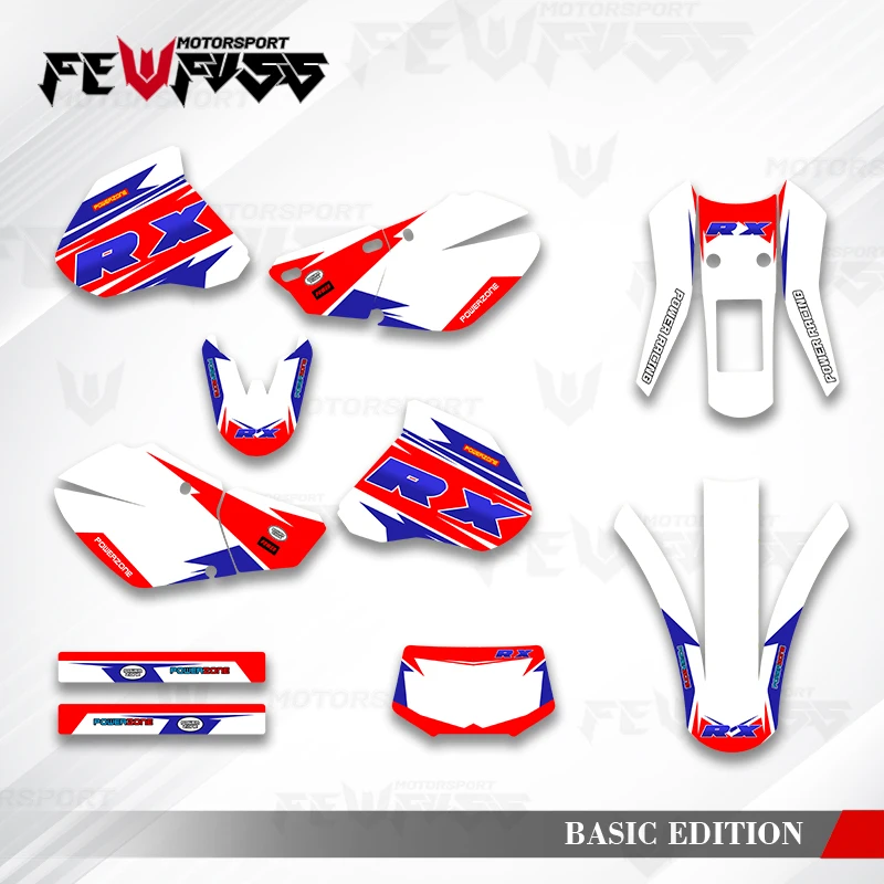 

Fewfuss графические наклейки наклейки мотоцикл фон на заказ для Honda XR400 XR250 XR250R XR400R 1996 1997 1998 1999-2004 002