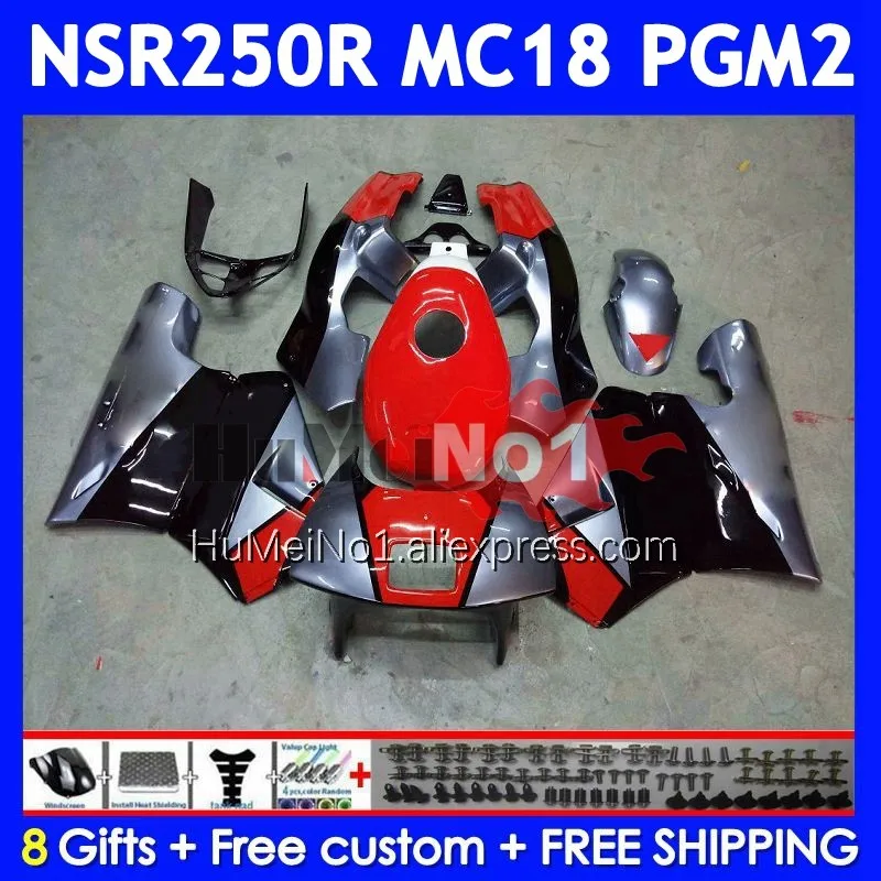 Body For HONDA NSR250R NS250 NSR 250 R NSR 250R Silvery red 1988 1989 14No.15 MC16 MC18 PGM2 NSR250 RR NSR250RR 88 89 Fairings