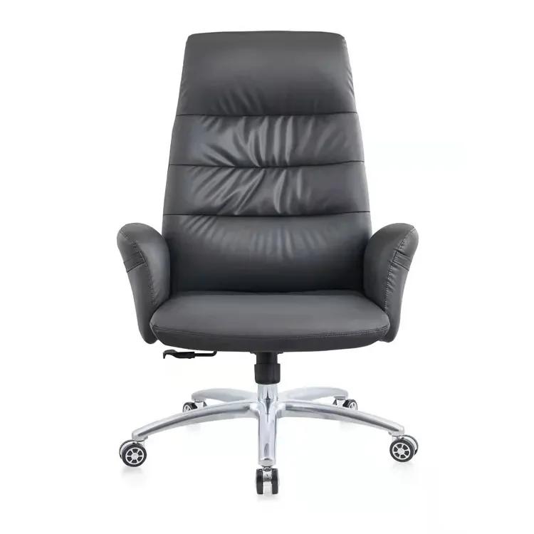 High Quality Black High Back Boss Executive Leather Office Swivel Chair Leather Arm Office Chair