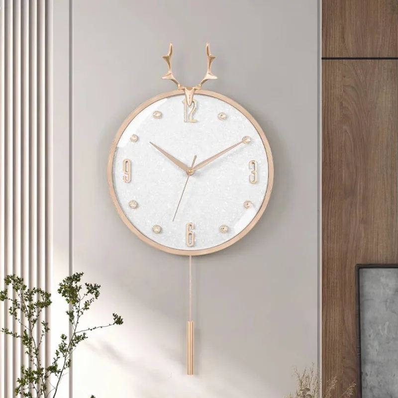 

Cream Wind White Wall Clock Modern Design Luxury Minimalist Decor Wall Clocks Nordic Originality Horloge Murale Home Furniture