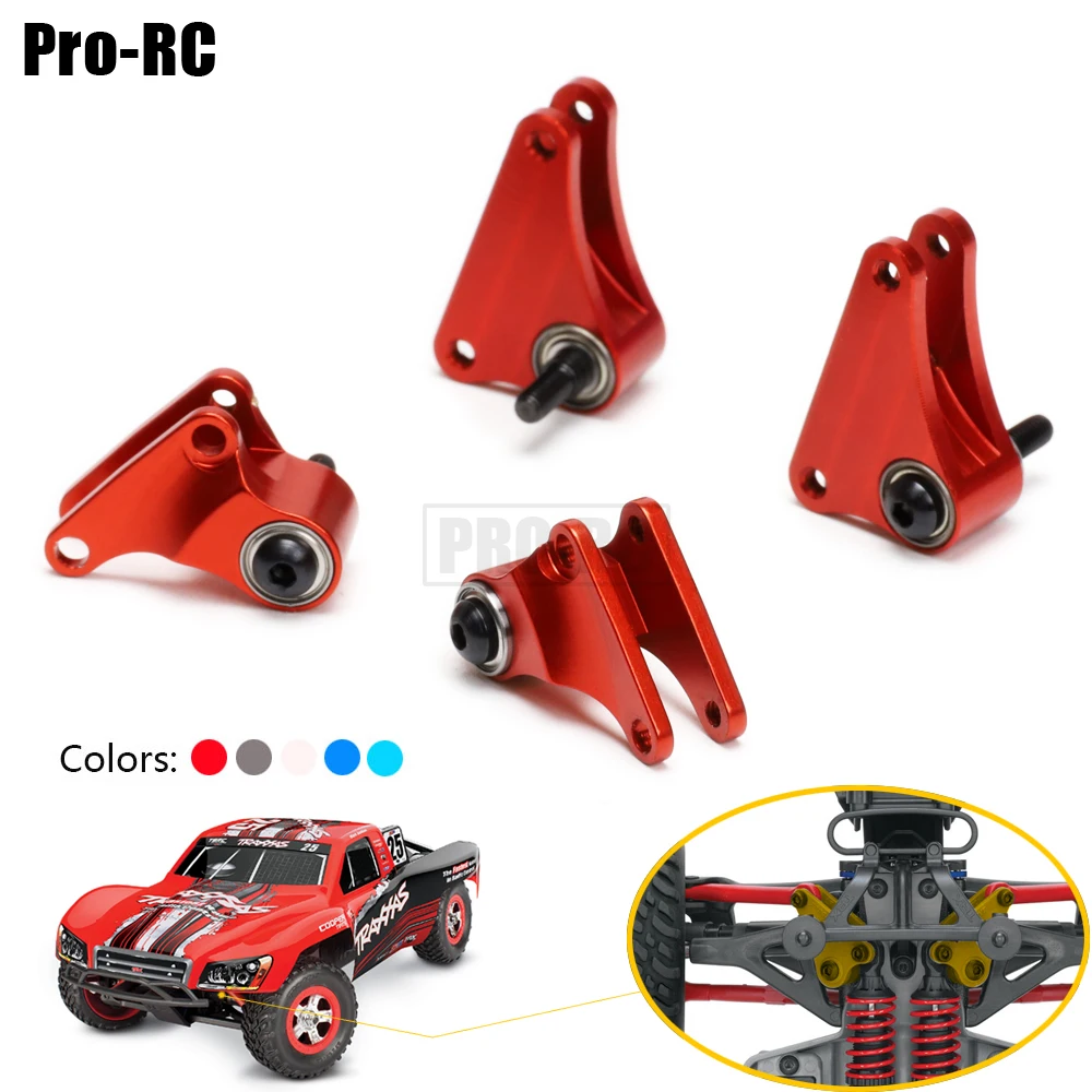 1Set Alloy 7158 Front & Rear Progressive Rocker Arm Set Metal Bushings for Traxxas 1/16 E-Revo VXL Summit Slash 4WD RC Car Part