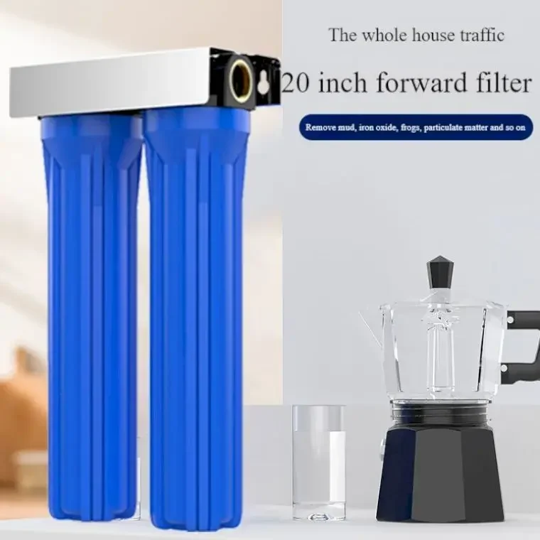 تخصيص مرشحات مياه الشرب الصنبور الترشيح الفائق لتنقية المياه 20 بوصة مرشحات إزالة الترسبات المنزلية مرشحات المياه المسبقة
