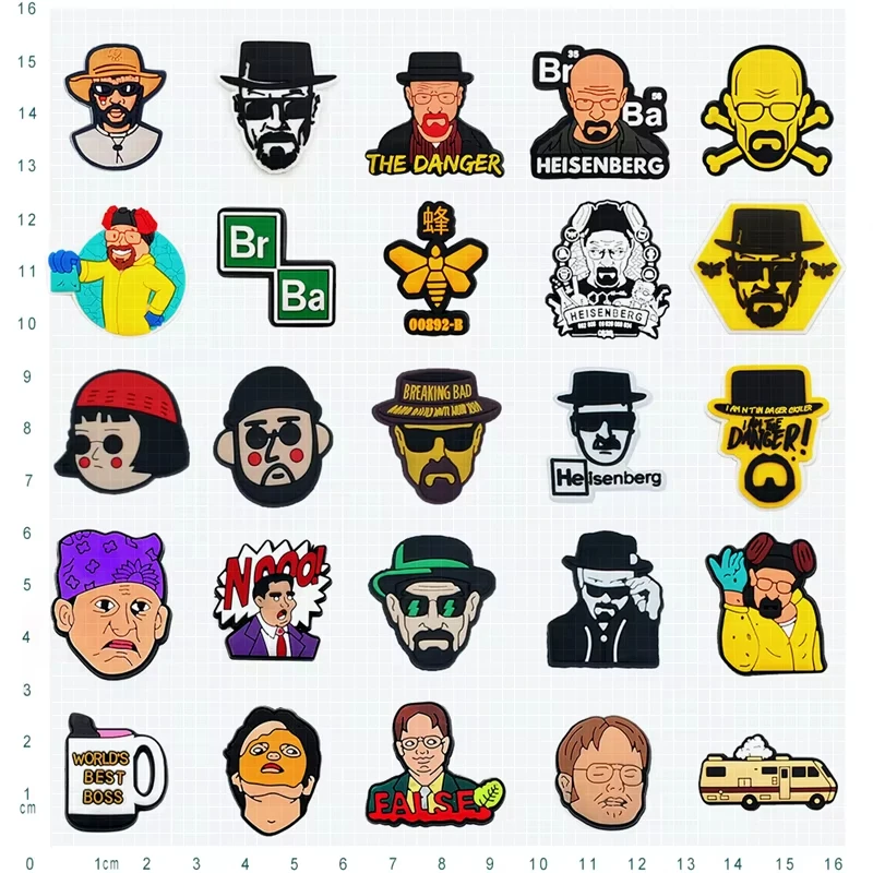 Alla moda e fresco originale 10-120 pezzi scarpe ciondoli accessori per scarpe in PVC per sandali fantastici decorazione fibbia bambini amici regali di Natale