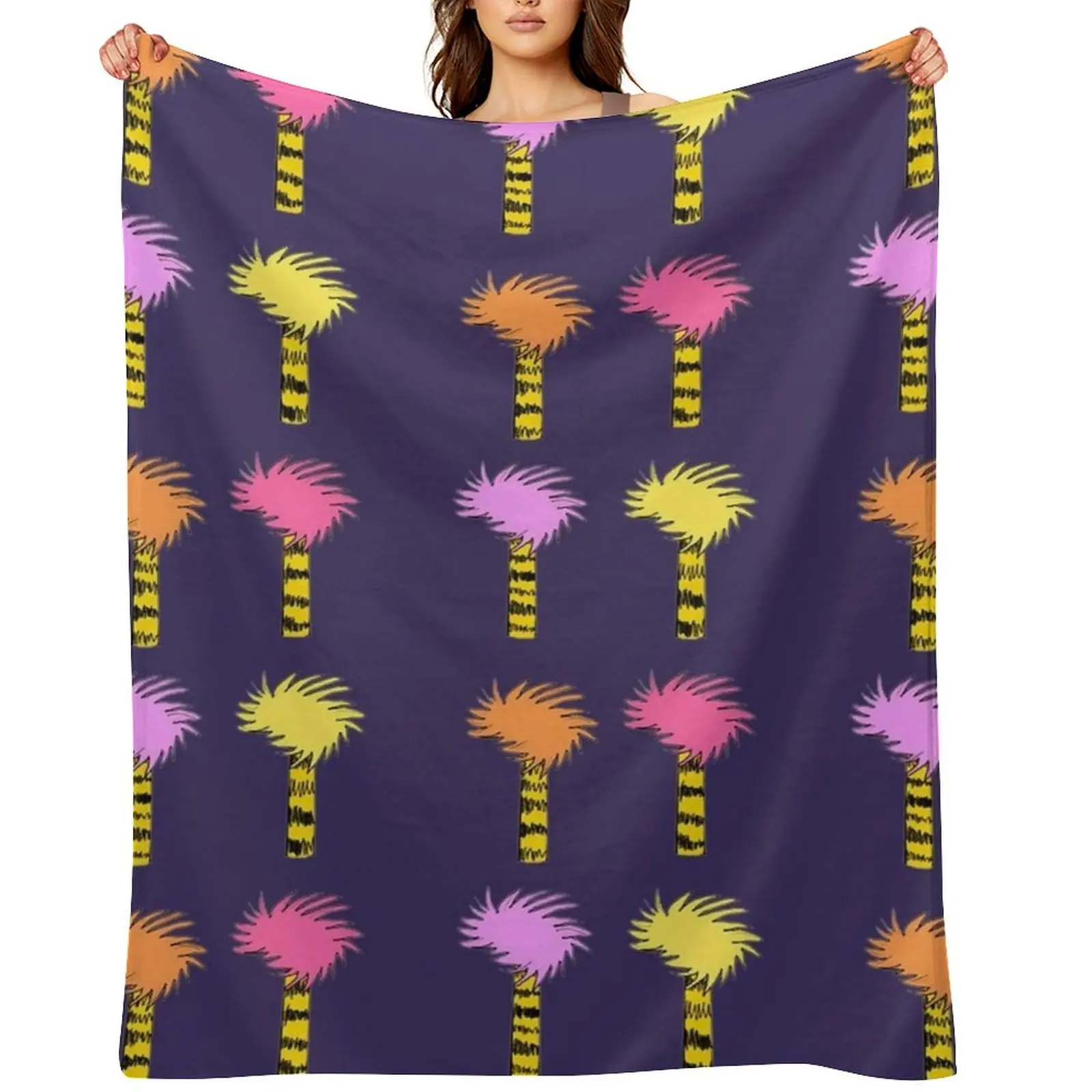 

truffula tree Throw Blanket Sofa Throw For Sofa Thin Decoratives Weighted Blankets