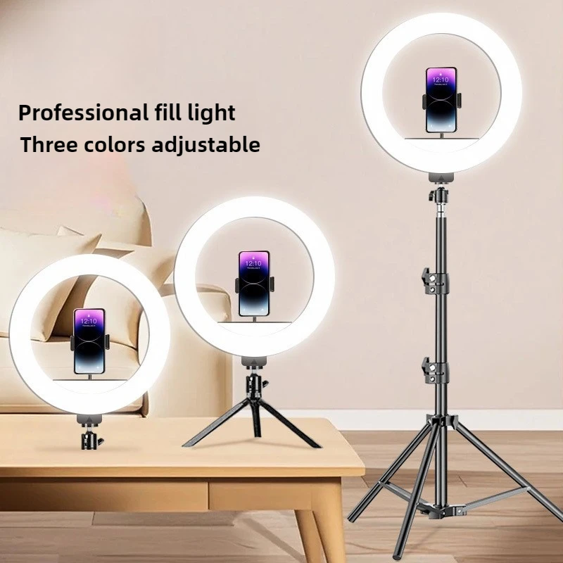 Aro de Luz LED de 10 Pulgadas (26 cm) para Selfies, Iluminación de Relleno para Fotografía, Lámpara de Anillo LED para Grabación de Video, Transmisión en Vivo, Lámpara LED para Selfies