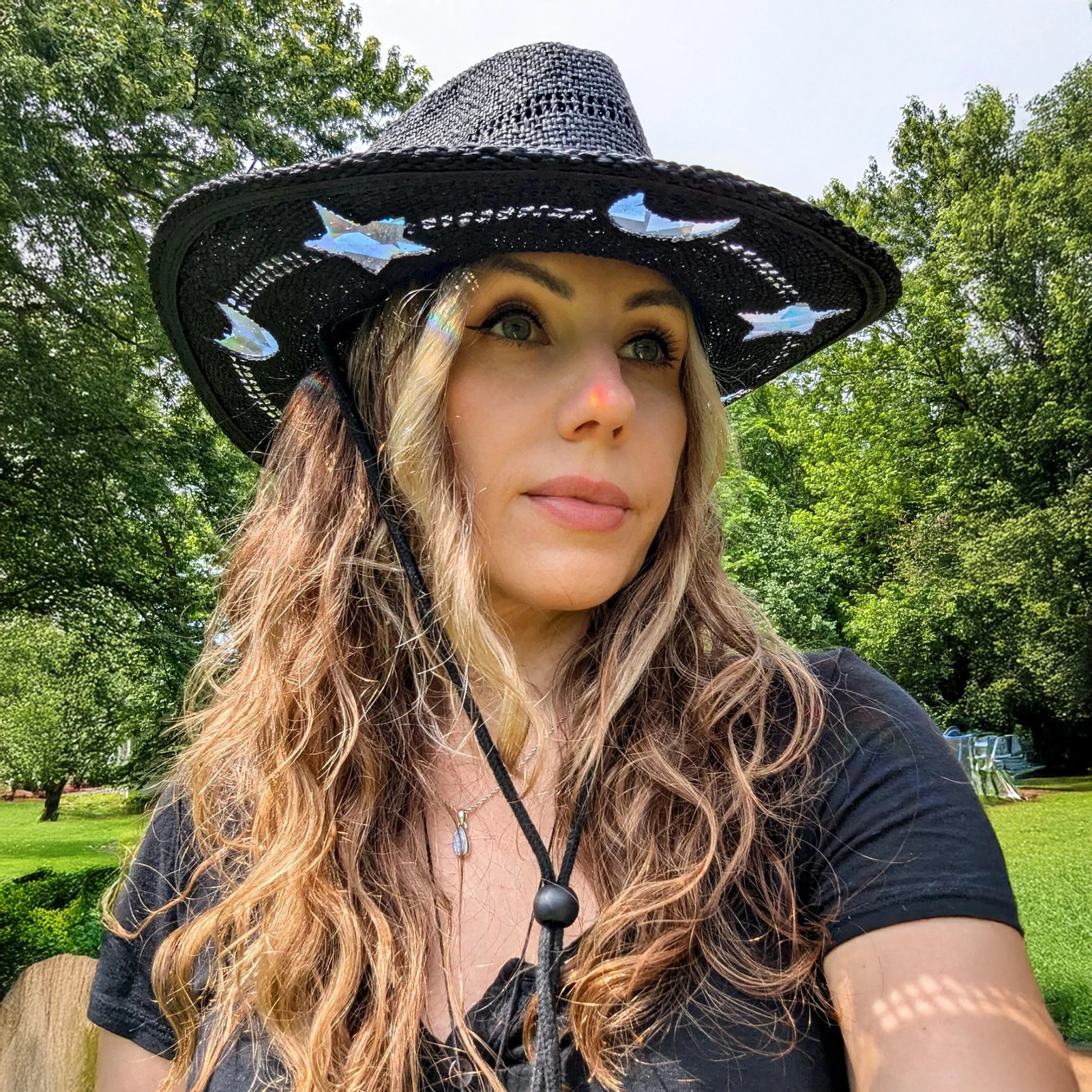 

Outdoor Fishing Cap For Men And Women Trendy Sunshine Catcher Design Cowboy Straw Hat Summer Outdoor Large Brimmed Sun Hat