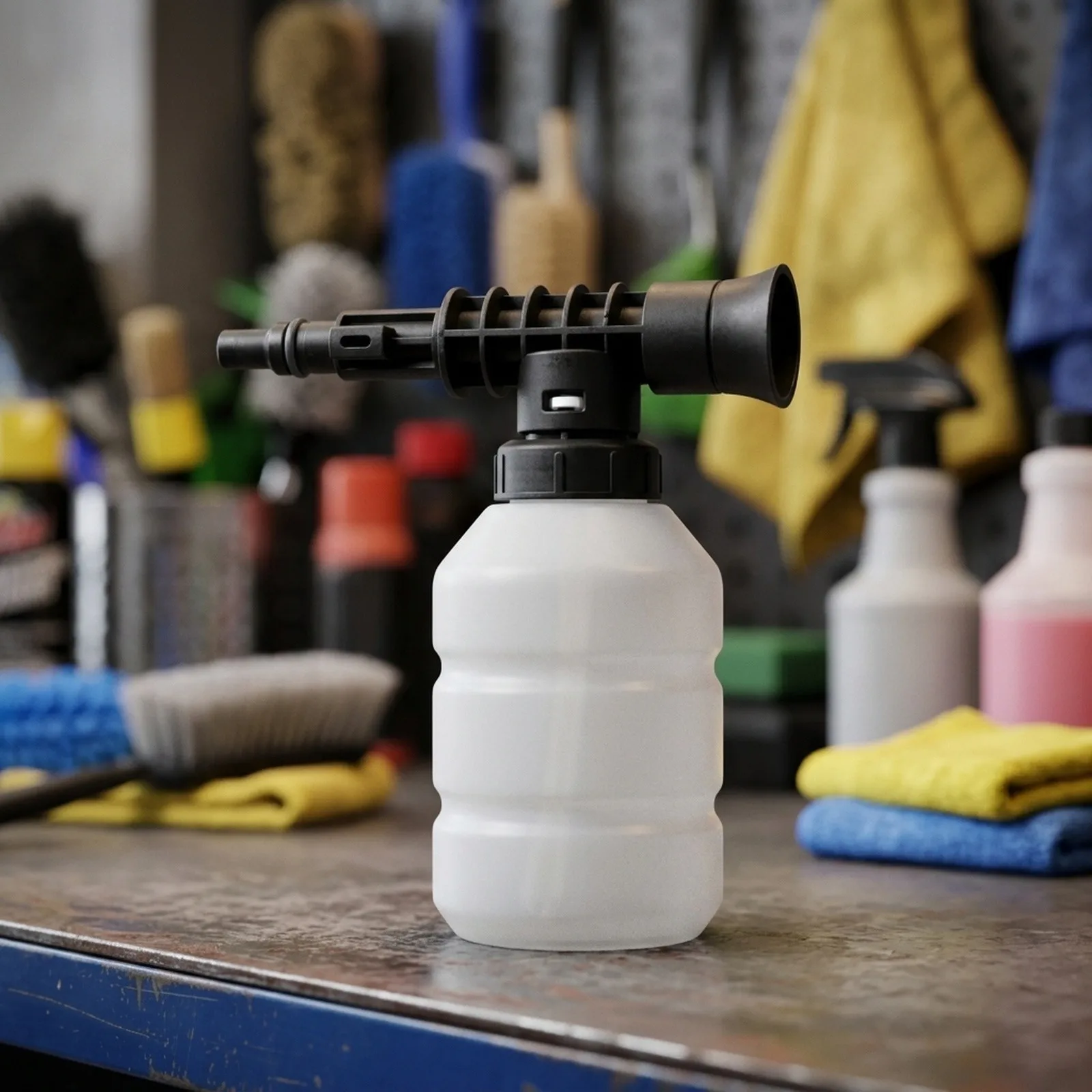 Foam Nozzle Foam Spray Bottle Lightweight Design Compact Storage Plastic Construction Foam Generation Cleaning Accessory