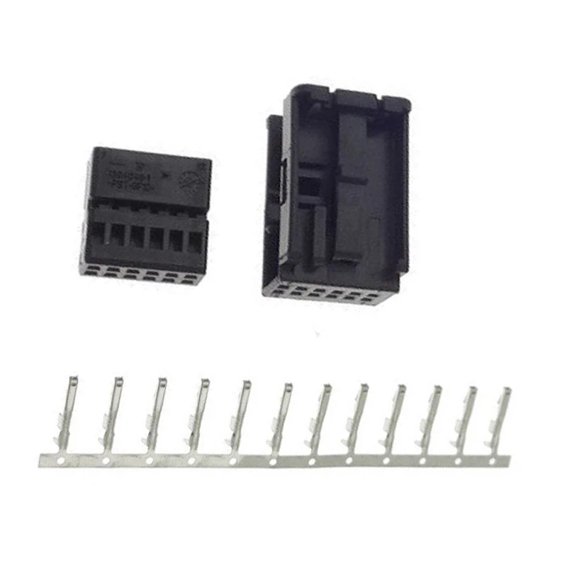 5 Sets Black Green Blue White Connector Radio Harness Aux Cable Connector 12 Pin for BMW Ford Opel Peugeot Volkswagen Audi