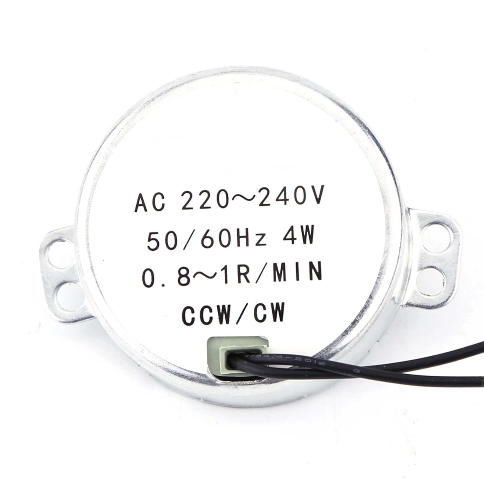 1pc AC 220-240V Synchronous Motor Electric Geared Rotary Motor 4W CW/CCW 0.8-1RPM 2.5-3RPM 5-6RPM 8-10RPM