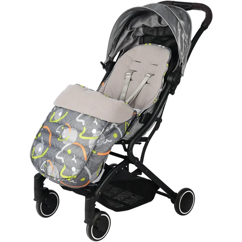 

Set of Thickening The Wind Cap Umbrella Stroller Sleeping Bag To Keep Warm Foot Car Windshield Pads Out Cold in Winter